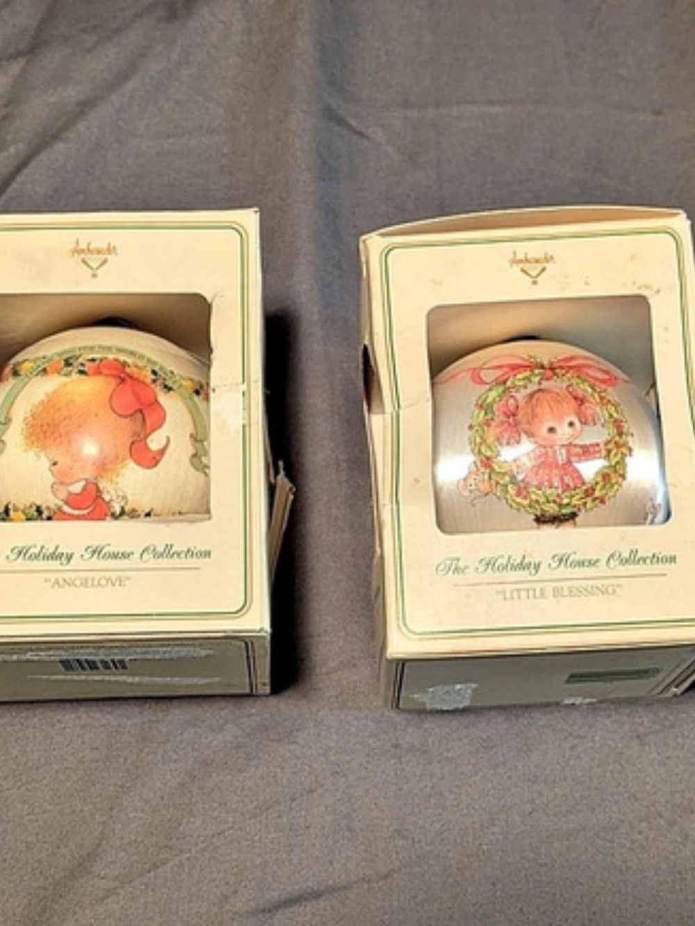 Vintage Ambassador The Holiday House Collection Satin Christmas Ornaments Set